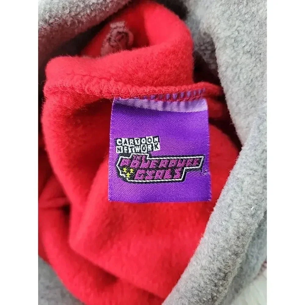 Vintage Y2K‎ Youth Powerpuff Girls Cartoon Network Fleece PomPom Winter Hat Red